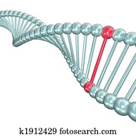 DNA Helix Illustration - One Different DNA Helix Illustration - One Different