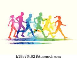 Group Of Runners Group Of Runners