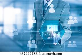 Human resources, CRM. Concept personnel management.