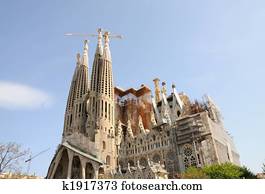 La Sagrada Familia in Barcelona Spain La Sagrada Familia in Barcelona Spain