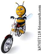 Fun bee - 3D Illustration Fun bee - 3D Illustration