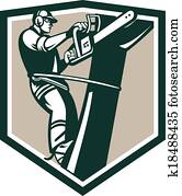Lumberjack Tree Surgeon Arborist Chainsaw Shield Lumberjack Tree Surgeon Arborist Chainsaw Shield