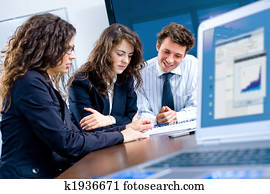 Business meeting at office