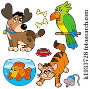 Cartoon pets collection Cartoon pets collection