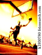 Fiery Basketball Player Fiery Basketball Player
