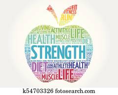 Doctor writing strength word Clip Art | k26075538 | Fotosearch