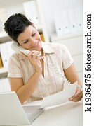 Woman calling on phone