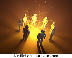 אנשים, מסביב, a, קסום, פטר