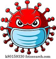 עטרה, וירוס, אופי, ללבוש מסכה