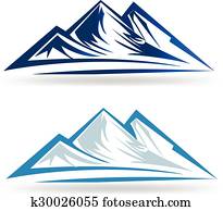 blaue berge, logo blaue berge, logo