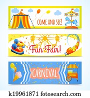 Carnival banners horizontal Carnival banners horizontal