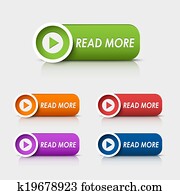 Colored rectangular web buttons read more
