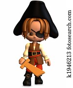 Little Pirate - Toon Figure Little Pirate - Toon Figure