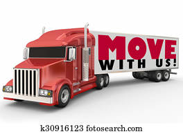 Move With Us Semi Trailer Truck Moving Company Relocation Service Move With Us Semi Trailer Truck Moving Company Relocation Service