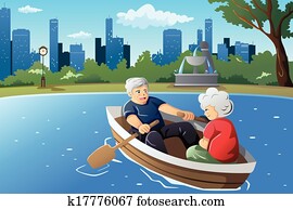 senior couple, enjoying, ich, odchod do dôchodku