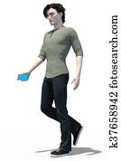 Urban man with phone Urban man with phone