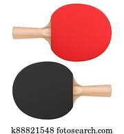 פינג פונג, paddles,, טניס שולחן, מחבטים, הציין השקפה