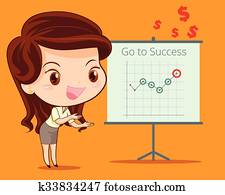 business woman present