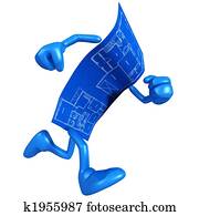 construcción casera, cianotipo