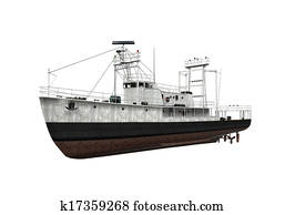 Fishing Boat Isolated Fishing Boat Isolated