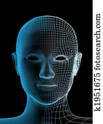 שקוף, ראש של, ה, בן אדם