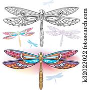Abstract dragonfly Abstract dragonfly