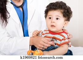 Baby and doctor Baby and doctor