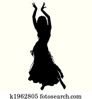 bellydancer, silhouette bellydancer, silhouette