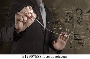 businessman working with new modern computer and hand drawn business strategy on crumpled paper background as concept businessman working with new modern computer and hand drawn business strategy on crumpled paper background as concept