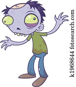 Cartoon Zombie Character Cartoon Zombie Character