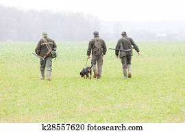 caçadores, em, caça