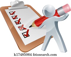 Survey silver person Survey silver person