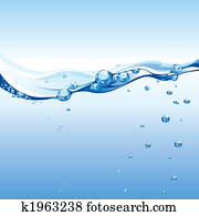 Water Wave With Bubbles Water Wave With Bubbles
