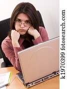 annoyed businesswoman