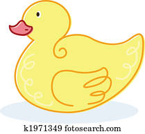 Cute yellow duck vector illustration Cute yellow duck vector illustration