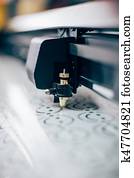 Print shop equipment.