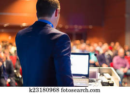 Public speaker at Business Conference. Public speaker at Business Conference.