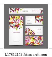 satz, von, abstrakt, kreativ, geschäftskarte, design