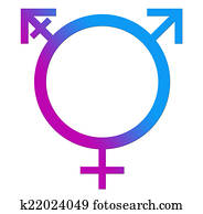 Third Gender Blue Pink Circle
