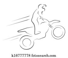vector illustration moto cross vector illustration moto cross