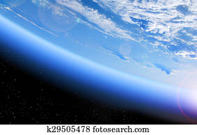 view of Earth from space