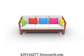 子供 部屋 明るい ソファー イラスト K Fotosearch