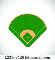 Baseball Field Illustration Baseball Field Illustration