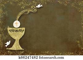 First holy communion invitation card. First holy communion invitation card.
