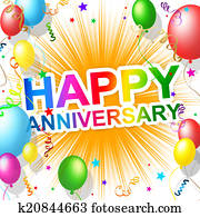 Happy Anniversary Means Greeting Congratulating And Party Happy Anniversary Means Greeting Congratulating And Party