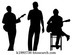 musician silhouette musician silhouette