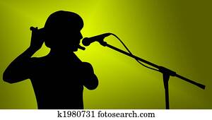 musizieren, silhouette