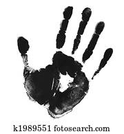 Print of hand 