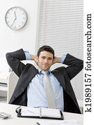 Satisfied businessman