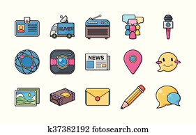 Social media icons set, eps10 Social media icons set, eps10